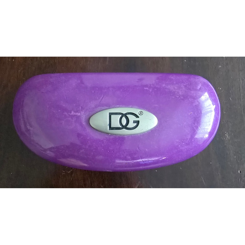 Dolce & Gabbana DG Purple Glossy Hard Shell Sunglasses Eyeglass Case Accessory